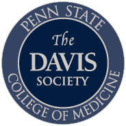 Circular logo with Penn State College of Medicine around the outside and The Davis Society in the middle