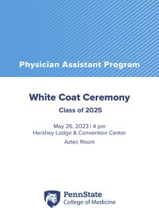 Thumbnail of program cover for Physician Assistant Program White Coat Ceremony - Class of 2025